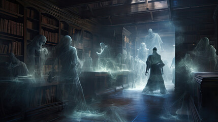 Haunted Library Whispers