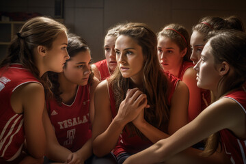 photo of women She coached a girls' basketball team, teaching teamwork and sportsmanship