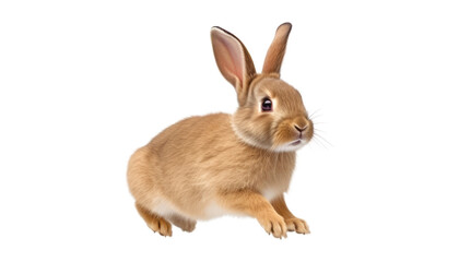 Obraz premium rabbit isolated on transparent background cutout