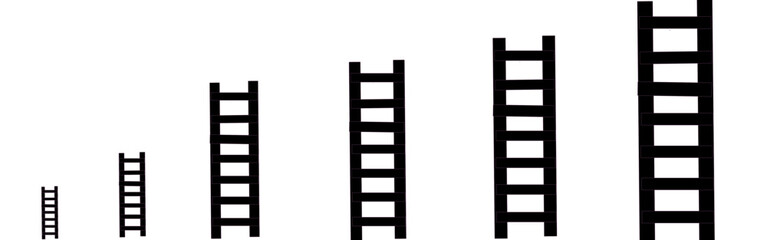 household stairs vector illustration low to high 