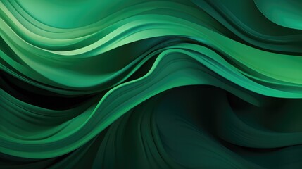 Green Wave Background
