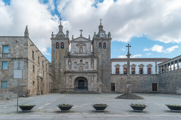 View at the Cathedral and Cloister building in Viseu. The origins of the city of Viseu date back to the Celtic period. - obrazy, fototapety, plakaty