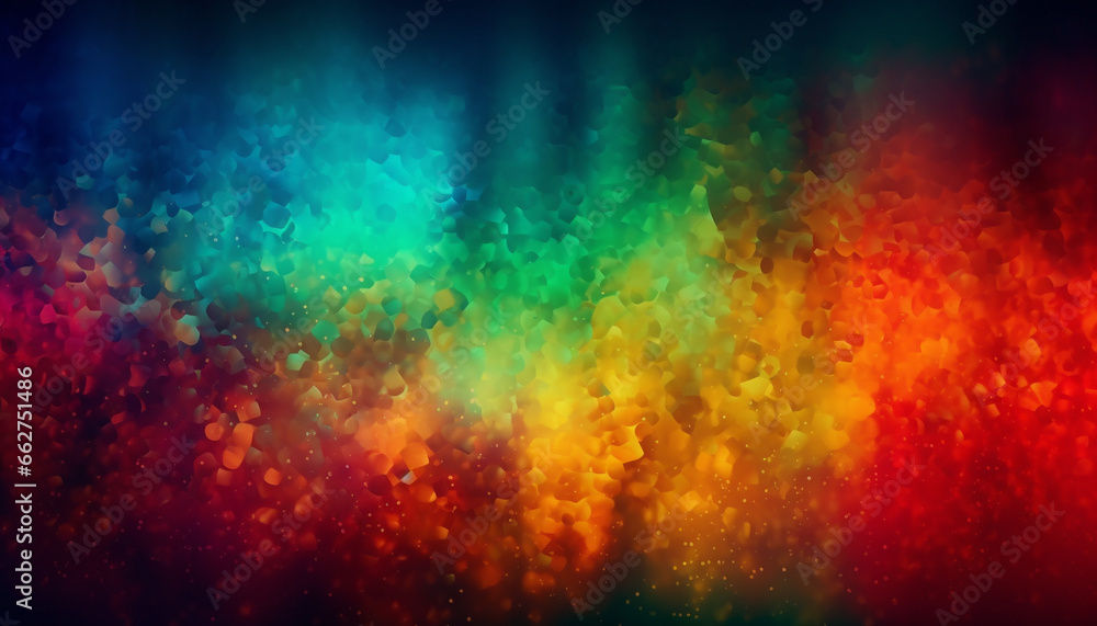 Poster vibrant colors illuminate abstract backdrop in futuristic computer graphic generated by ai