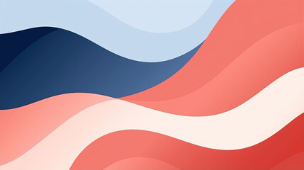 Abstract geometric background illustration in red, white, and blue color scheme