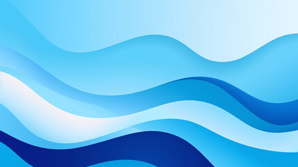 Fototapeta premium Blue and White Abstract Background with Rippling Oceanic Waves