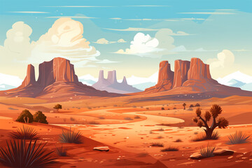 barren desert landscape