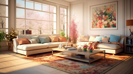 Cozy living room interior