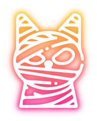 Set of Halloween neon