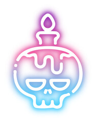 Set of Halloween neon