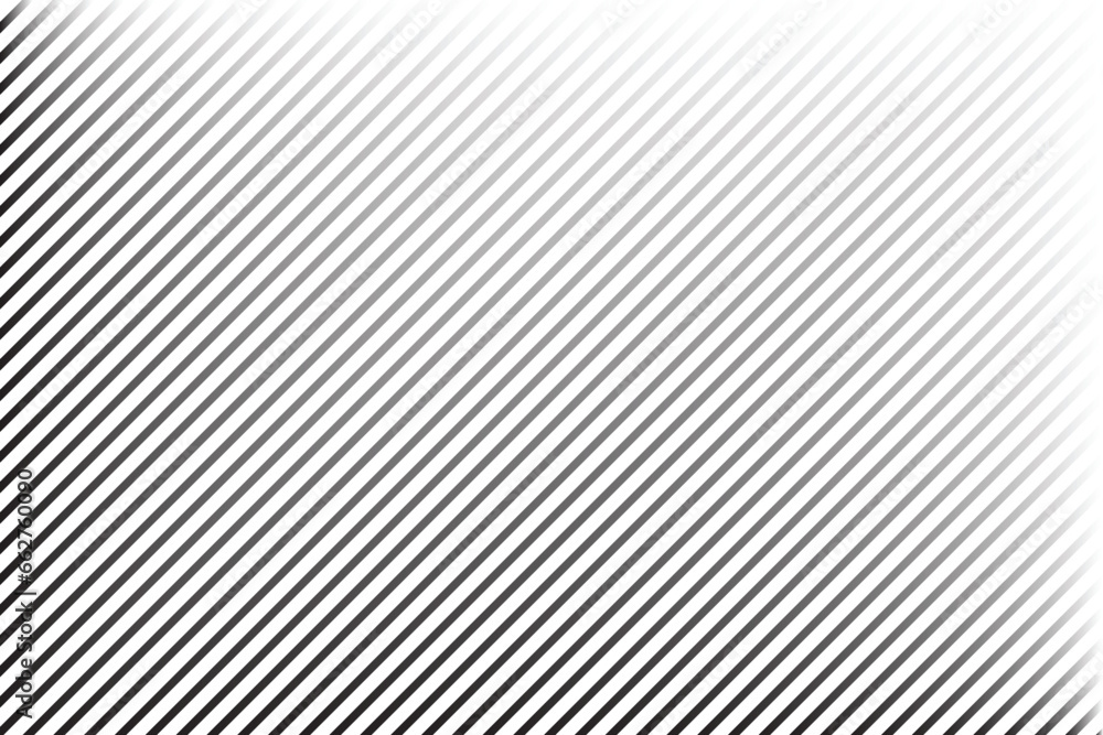 Poster Abstract seamless background with diagonal stripe lines. Stylish monochrome striped diagonal line texture with 3d gradient effect. Abstract diagonal straight lines edgy pattern art.