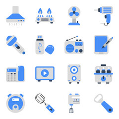 Pack of Devices Flat Icons

