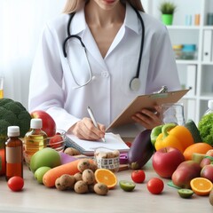 women write healthy food diet plan 