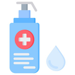 Obraz premium Cleanser Flat Icon