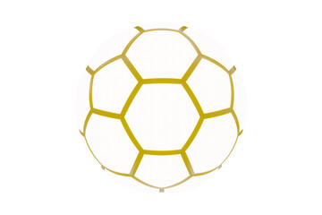 Fototapeta premium Soccer ball. Realistic football ball. Classic colors. 3d rendering