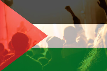 Hamas protest. Flag Palestine. Hamas between Israel and Palestine. Israel Palestine war. World...
