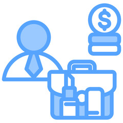 Businesses Blue Icon