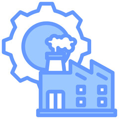 Business Sector Blue Icon