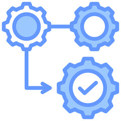 Execution Blue Icon