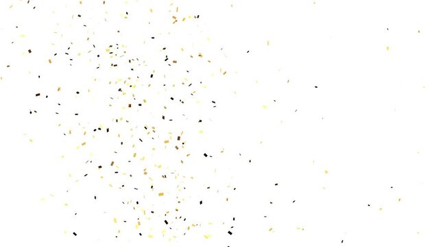 pluie de confettis dorés - couche alpha séparée