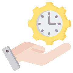 Time Management Flat Icon