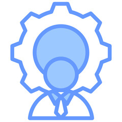 Management Blue Icon