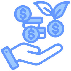 Investment Blue Icon
