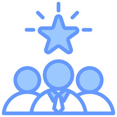Leadership Blue Icon