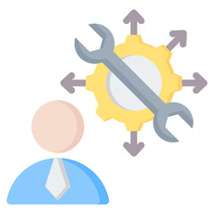 Hard Skill Flat Icon