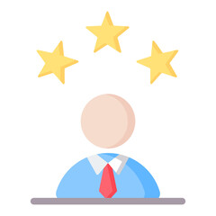 Confidence Flat Icon