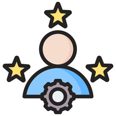 Expertise Outline Color Icon
