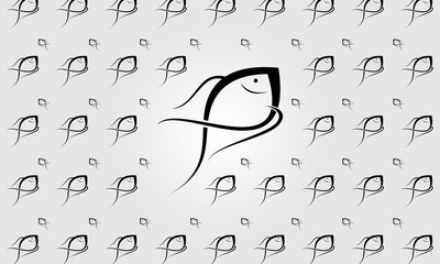 Beautiful fish illustration for background design vector