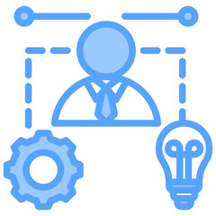 Organization Skill Blue Icon