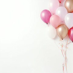 Colourful Balloon Website Mockup of Elegant and Romantic Design for Special Occasions