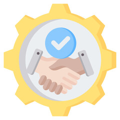 Strategic Partners Flat Icon