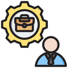 Manager Business Outline Color Icon