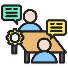 Mentors Outline Color Icon