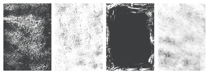 Abstract textures monochrome set sticker