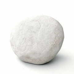 Fototapeta na wymiar White Stone Isolated on White Background.
