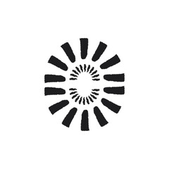 Matisse curves aestethic. Groovy abstract flower art. Organic floral doodle shapes in trendy naive retro hippie 60s 70s style. Botanic vector illustration in black.