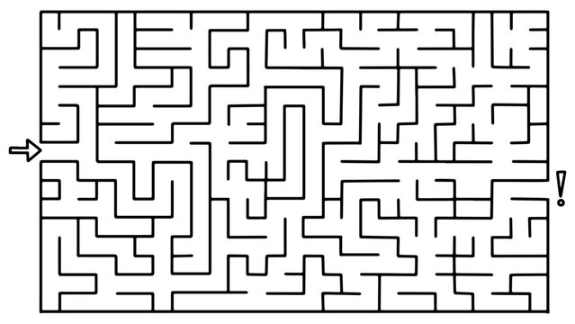 Children's cartoon labyrinth. Vector illustration.