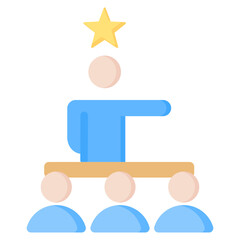 Leadership Flat Icon