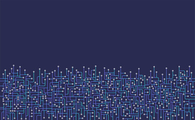 Circuit board. High-tech technology background. Cyber connection electronic. Networking connections background