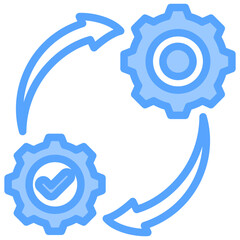 Integration Blue Icon