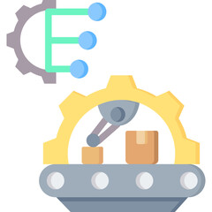 Manufactures Flat Icon