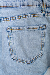 blue jeans back pocket cotton
