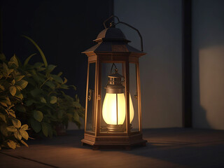 Lantern In The Night . Generative Ai