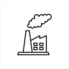 Obraz premium Air Pollution vector logo icon illustration on white background