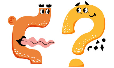 Cute characters. Baby print. Funny doodles. Vector illustration.  Perfect for printing on the fabric, design package and cover