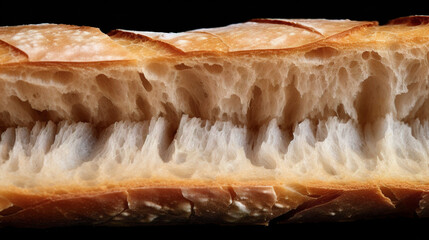 traditional french baguette Generative AI