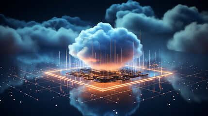 Cloud Computing Hologram Among Clouds